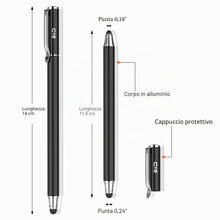 Carica l'immagine nel visualizzatore di Gallery, B&amp;D Penna per Tablet Capacitivo 2-in-1 Pennino per Touch Screencon con 20 Punte di Ricambio in Gomma per iPad/iPhone/Sam