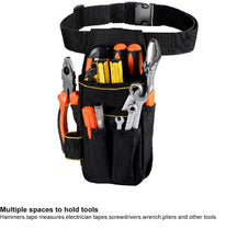 Carica l'immagine nel visualizzatore di Gallery, Hardware Tools Bag Borsa porta attrezzi Piccola Marsupio in Tela Oxford 900D con cintura regolabile in nylon per Elettri