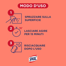 Carica l'immagine nel visualizzatore di Gallery, Smac Sgrassatore Disinfettante, Detergente Spray, 650 ml x 12 Pz