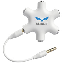 Carica l'immagine nel visualizzatore di Gallery, ULTRICS Sdoppiatore Cuffie, Jack 3,5mm Maschio a Femmina Stereo Headset Cavo, 5 Prese Splitter Audio Adattatore per Auri