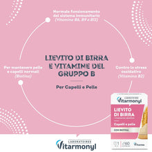 Carica l'immagine nel visualizzatore di Gallery, Vitarmonyl Lievito di Birra - Per Capelli, Unghie e Pelle - 60 Compresse