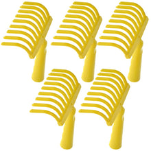 Carica l'immagine nel visualizzatore di Gallery, acquaverde | 2 Rastrelli in Plastica, Pettine a 9 Denti per Raccolta Olive con Foro Universale per Manico, Giallo