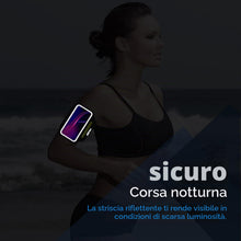 Carica l'immagine nel visualizzatore di Gallery, HAISSKY Fascia da Braccio con Tasca Auricolari per Smartphone fino a 6,9"