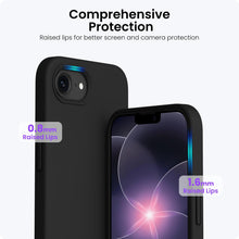Carica l'immagine nel visualizzatore di Gallery, ORNARTO Cover per iPhone 16e/iPhone 17e Silicone,Antiurto,Nero