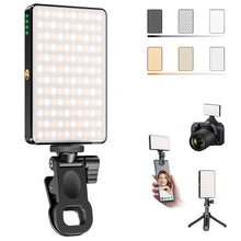 Carica l'immagine nel visualizzatore di Gallery, Telefono Luce Selfie, Luce per Foto Portatile Dimmerabile 2500-9000K CRI 95+ 3000mAh Batteria 120 LED con Treppiede e Cl