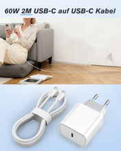 Carica l'immagine nel visualizzatore di Gallery, 25W Caricatore USB C con 2M Cavo, Rapido Presa USB C Caricabatterie for iPhone 17/17 Pro/17 Pro Max/Air/16 15 Series, iP