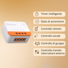 Carica l'immagine nel visualizzatore di Gallery, SONOFF ZBMINIL2 Interruttore Smart Zigbee, Senza Neutro, Mini Modulo Relè per Luci, Controllo 2 Vie, Compatibile Alexa &amp;