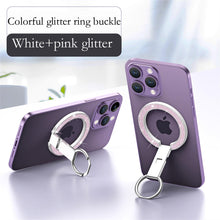 Carica l'immagine nel visualizzatore di Gallery, Ysnzaq Glitter Supporto ad Anello Magnetico Telefono per MagSafe PQ Rosa