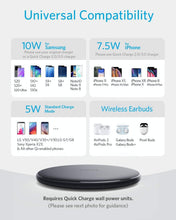 Carica l'immagine nel visualizzatore di Gallery, Anker Caricatore wireless iPhone PowerWave Pad, Qi da 7.5W per iPhone SE