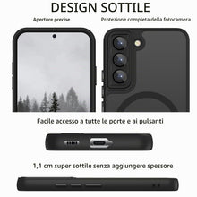 Carica l'immagine nel visualizzatore di Gallery, Cover Magnetica per Samsung Galaxy S22 Compatibile con MagSafe, Custodia per Samsung Galaxy S22 Traslucida Opaca Case Ul