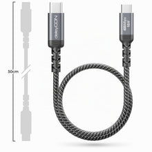 Carica l'immagine nel visualizzatore di Gallery, deleyCON 0,30m Cavo USB-C a Micro USB Corto (Cavo di Ricarica e Dati per Dispositivi Micro USB) - per Controller PS4, Te