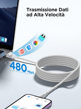 Carica l'immagine nel visualizzatore di Gallery, Aioneus Cavo iPhone, 1.8M Ricarica Filo Caricatore iPhone Carica Rapida Certificato MFi Lungo Cavo Lightning USB Caricab