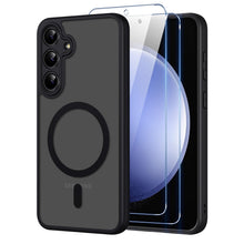 Carica l'immagine nel visualizzatore di Gallery, Pnakqil Magnetica Cover per Samsung Galaxy S23 FE Compatibile con MagSafe con 2 Vetro Temperato,Custodia Traslucida Opac