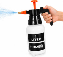 Carica l'immagine nel visualizzatore di Gallery, HOME It® Spruzzatore manuale 1L con pompa – Ugello regolabile – Serbatoio resistente ai raggi UV – Per irrigazione, diserbo, cura del giardino – Bianco/Nero/Arancione