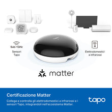 Carica l'immagine nel visualizzatore di Gallery, Tapo H110 Smart Hub IR IoT Matter per Sensori Tapo Alexa Siri Timer
