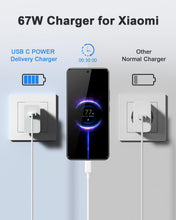 Carica l'immagine nel visualizzatore di Gallery, Caricabatterie 67W USB C Caricatore per Xiaomi Redmi Poco Rapida
