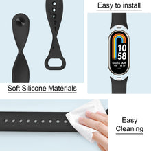 Carica l'immagine nel visualizzatore di Gallery, Higgs 3 Pezzi Cinturini Compatibile con Cinturino Xiaomi Mi Band 8/Mi Band 8/Xiaomi Mi Band 9/Mi Band 9 per Donna e Uomo