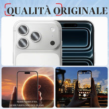 Carica l'immagine nel visualizzatore di Gallery, Copri Fotocamera per iPhone 17 Pro e 17 Pro Max, Glitter Argento