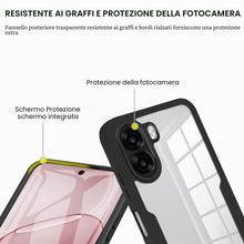 Carica l'immagine nel visualizzatore di Gallery, ILING Trasparente Cover per OPPO A6X 5G/4G/ OPPO A6K, 360°Complète Protection Antiurto Custodia con Protezione Schermo I