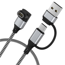 Carica l'immagine nel visualizzatore di Gallery, Amzpas 2-in-1 USB C Cavo per Garmin, Caricatore per Garmin Fenix 8 E 7 7X 7S Sapphire Solar 6X 6S,Forerunner 970 965 955