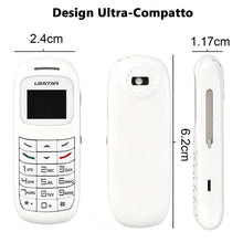 Carica l'immagine nel visualizzatore di Gallery, Longben BM70 il cellulare più piccolo e sottile al mondo, auricolare, Nero