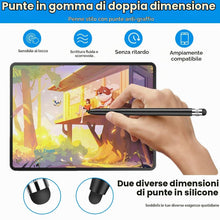Carica l'immagine nel visualizzatore di Gallery, 2 Pezzi Penne per Tablet, Penna Stilo per Touch Screen 2 in 1, per tutti gli smartphone/tablet Samsung i-Phone i-Pad