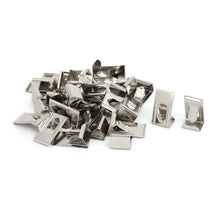 Carica l'immagine nel visualizzatore di Gallery, QUARKZMAN x 30Pz Cornice Tabellone Metallo Molla Giro Clip 26x14mm Argento