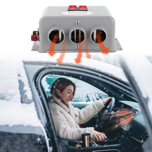 Carica l'immagine nel visualizzatore di Gallery, Tiiyee Sbrinatore Parabrezza, 12V 3 Fori Caldo Freddo Riscaldatore per Auto