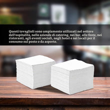Carica l'immagine nel visualizzatore di Gallery, 600 Tovaglioli Bianchi di Carta - Piccoli e Singoli - Texture Micropunto - Più Spessi e Assorbenti - Ideale per Catering