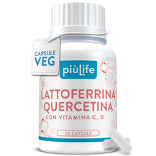 Carica l'immagine nel visualizzatore di Gallery, Lattoferrina 200 mg PiùLife con Quercetina - 60 Capsule