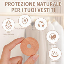 Carica l'immagine nel visualizzatore di Gallery, Adiwo anelli in legno di cedro, protezione antitarme naturale in legno di cedro, protezione antitarme nell'armadio, bust