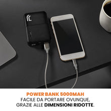Carica l'immagine nel visualizzatore di Gallery, Juventus Power Bank 5000mAh, Sottile &amp; Compatto Caricabatterie Portatile Carica Rapida Batteria Esterna Powerbank per iP