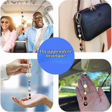 Carica l'immagine nel visualizzatore di Gallery, 1Pcs Ciondolo per Auto Malocchio, Accessorio per la Decorazione dell'auto, Perline blu Malocchio per Protezione e Felici