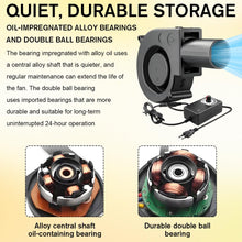 Carica l'immagine nel visualizzatore di Gallery, Ventilatore Radiale 12V con Controller, Ventilatore a Turbina da 220 V, Ventola Turbo con Uscita Aria, Ventola Radiale p