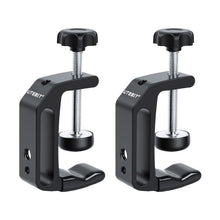 Carica l'immagine nel visualizzatore di Gallery, UTEBIT 60 mm C molto resistenti, 2 pinze in lega di alluminio regolabile, pinza C con fori 1/4" e 3/8", nero mini pinza 
