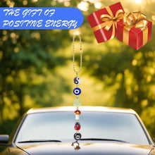 Carica l'immagine nel visualizzatore di Gallery, Ciondolo per auto malocchio, accessorio per la decorazione dell'auto, perline blu malocchio per protezione e felicità, c