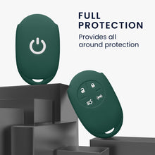 Carica l'immagine nel visualizzatore di Gallery, kwmobile Cover Chiavi Auto Compatibile con Fiat 500E Chiave auto a 4 pulsanti - Custodia Protettiva Chiave Auto Copri Te