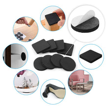 Carica l'immagine nel visualizzatore di Gallery, OSDUE 64x EVA Cuscinetti Antiscivolo Autoadesivi Gomma - 5mm Spessore Gommini per Pavimenti, Mobili, Gambe Sedie/Tavoli/