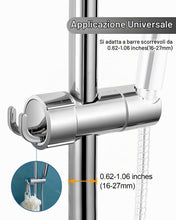 Carica l'immagine nel visualizzatore di Gallery, Supporto universale doccetta, supporto per soffione per asta saliscendi, supporto per doccia regolabile 16-27 mm, suppor