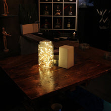 Carica l'immagine nel visualizzatore di Gallery, BXROIU 2x 20 LED Stringa Luci a Batteria, 2 Modalità, Bianco Caldo