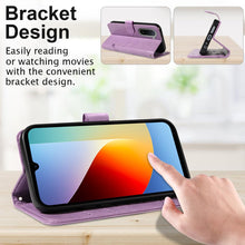 Carica l'immagine nel visualizzatore di Gallery, Cover Compatibile con Xiaomi Redmi A7 Pro 4G, con 1 Pezzo Vetro Temperato Pellicola Protettiva, Pelle PU e Libro Flip Cu