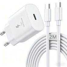 Carica l'immagine nel visualizzatore di Gallery, 25W Caricatore Rapido USB C con 2M Cavo per Samsung Galaxy S26 S25 S24 S23 S22 S21 Plus/FE/Ultra,S20,Caricabatterie Spin