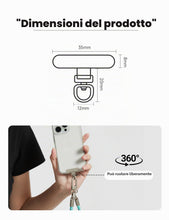 Carica l'immagine nel visualizzatore di Gallery, Toppa Per Cordino Cellulare Metallo, Toppa In Metallo, Toppa Universale Per Cordino Per Cellulare Senza Adesivo, Ricambi