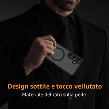 Carica l'immagine nel visualizzatore di Gallery, Pnakqil Magnetica Cover per Samsung Galaxy S23 FE Compatibile con MagSafe con 2 Vetro Temperato,Custodia Traslucida Opac