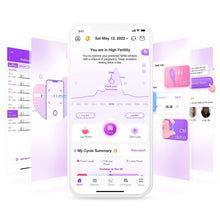 Carica l'immagine nel visualizzatore di Gallery, Easy@Home Strisce per Test di Ovulazione da Donna con App Premom Tracker, Set da 50 Test LH e 50 Bicchieri per Urine per