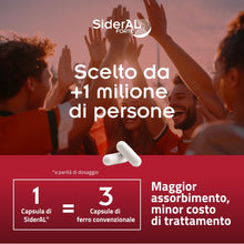Carica l'immagine nel visualizzatore di Gallery, SiderAL® Forte Integratore alimentare a base di Ferro Sucrosomiale®, No Gusto metallico, Alta Tolerabilità, Alto assorbi