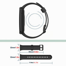 Carica l'immagine nel visualizzatore di Gallery, WD&amp;CD Cinturini Compatibile per Mi Band 7 Pro - 2 Pezzi in Silicone Sportivo Colorato Regolabile per Xiaomi Band (Nero)