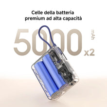 Carica l'immagine nel visualizzatore di Gallery, Xiaomi 33W Power Bank 10000mAh, Cavo USB-C, Ricarica Rapida, Blu Ghiaccio