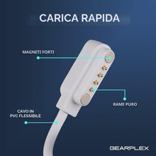 Carica l'immagine nel visualizzatore di Gallery, MBROS Compatibile per Cavo USB Compatibile per SaveFamily SaveWatch Plus Smartwatch Orologio Bambini 1,72 Pollici (Bianc