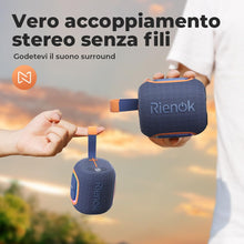 Carica l'immagine nel visualizzatore di Gallery, RIENOK Cassa Bluetooth Potente Portatile Impermeabile, Blu Navy
